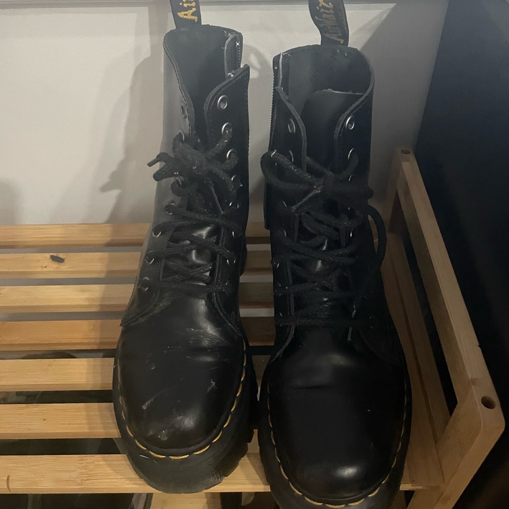 Dr. Martens Black Leather Boots